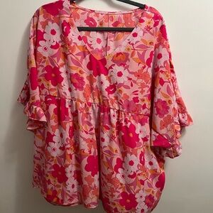 Floral Pink Women's Top